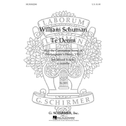 Schirmer - Te Deum SATB A Cappella