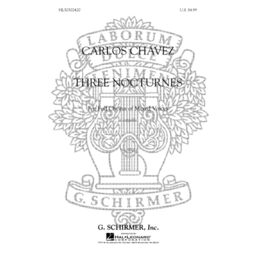 Schirmer - Three Nocturnes SATB A Cappella