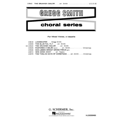 Schirmer - The Drunken Sailor SATB A Cappella