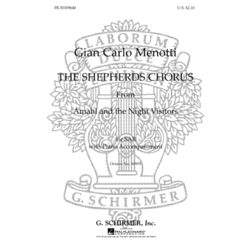 Schirmer - The Shepherds Chorus SAB