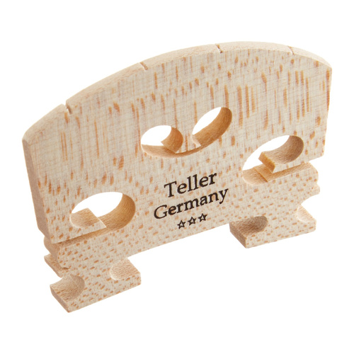 Violin Bridge - Teller Germany, Cut & Fitted 1/16, Partially Prepared