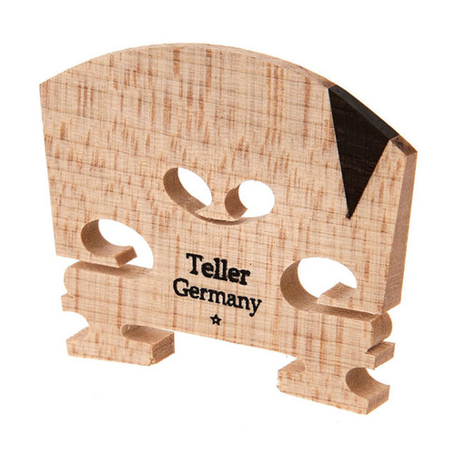 Violin Bridge Teller Ebony Insert 4/4 Unfitted