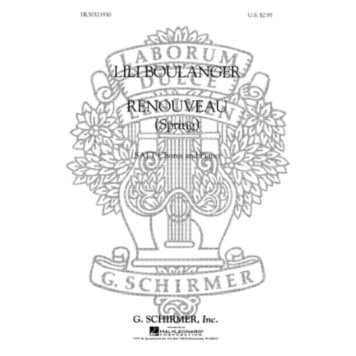 Schirmer - Renouveau (Spring) SATT