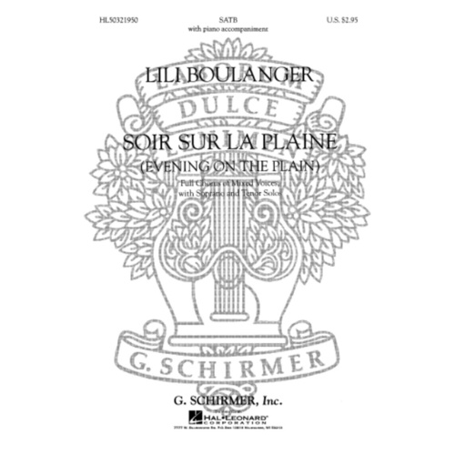 Schirmer - Soir Sur La Plaine (Evening On The Plain) SATB