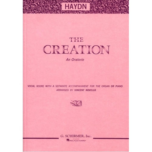 Schirmer - Haydn - The Creation Vocal Score