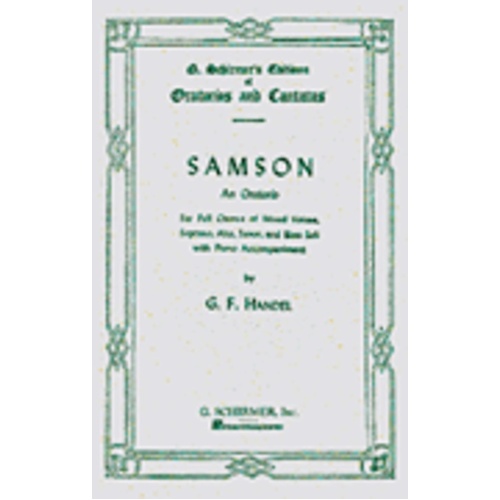 Handel - Samson Vocal Score Softcover Book
