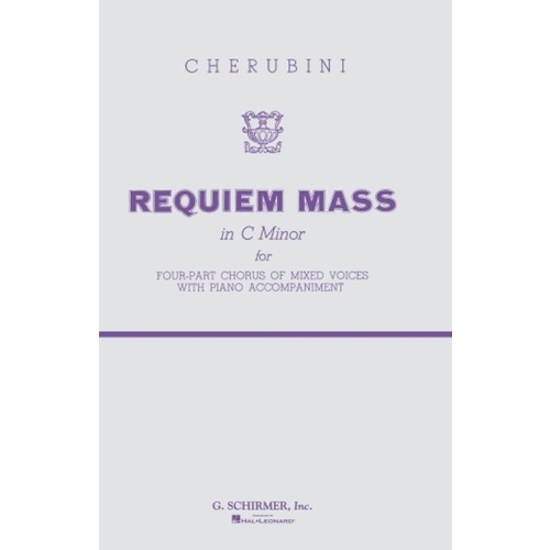 Schirmer - Cherubini - Requiem Mass In C Minor Vocal Score