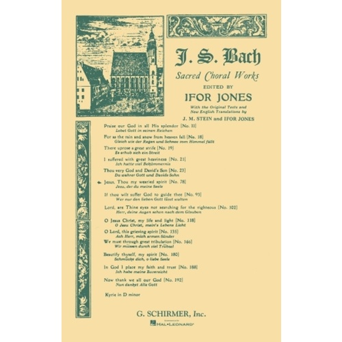 Schirmer - Bach - Cantata No 78 Vocal Score Ger/Eng