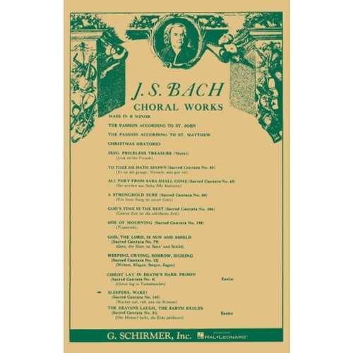 Schirmer - Bach - Cantata No 140 Sleepers Wake Vocal Score