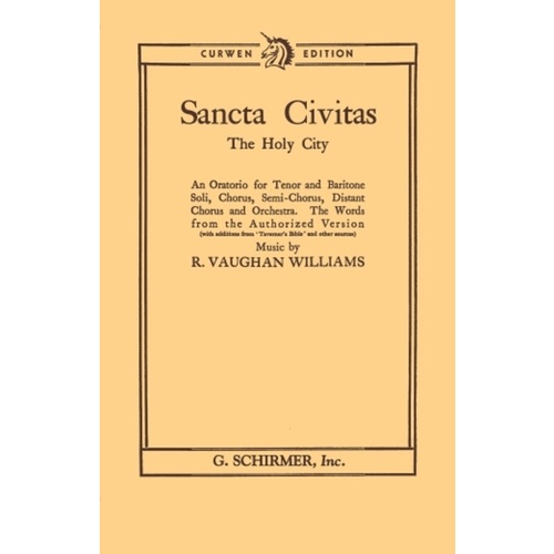 Schirmer - Vaughan Williams - Sancta Civitas SATB Vocal Score