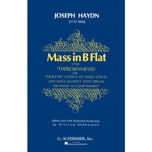 Schirmer - Haydn - Mass In B Flat SATB Vocal Score