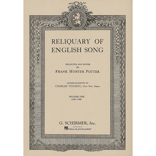 Schirmer - Reliquary Of English Songs Vol 1