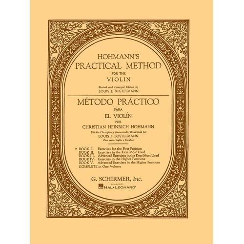Hohmann Practical Method for Violin Book 1 - Bilingual Edition