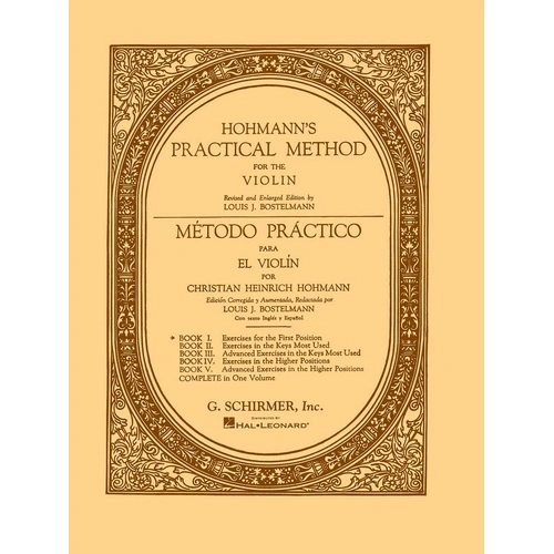 Hohmann Practical Method for Violin Book 1 - Bilingual Edition