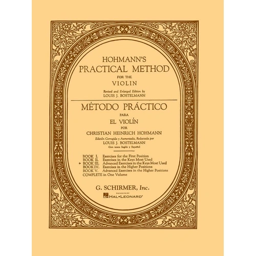 Hohmann Practical Method for Violin Book 3 - Bilingual Edition