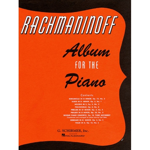 Rachmaninov Album For The Piano 