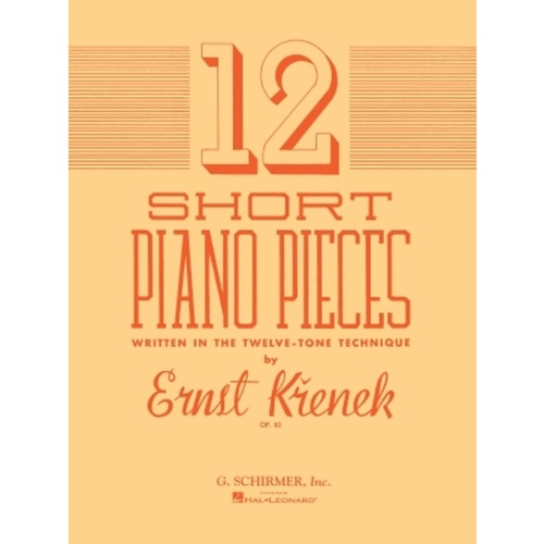 Krenek 12 Short Piano Pieces 