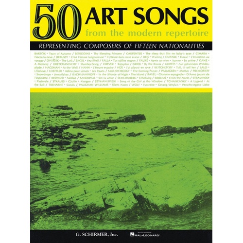 Schirmer - 50 Art Songs From The Modern Repertoire