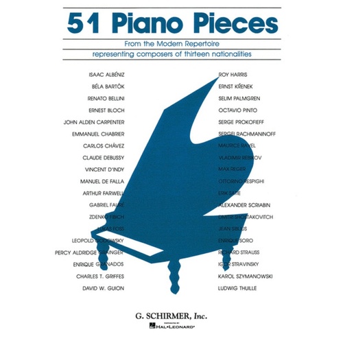 51 Pieces From Modern Repertoire Piano 