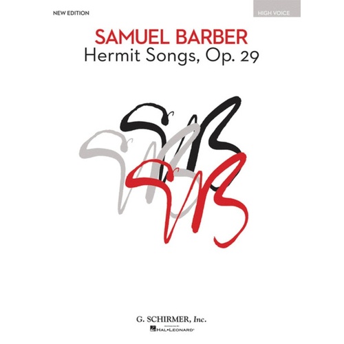 Schirmer - Barber - Hermit Songs Op 29 High Voice/Piano