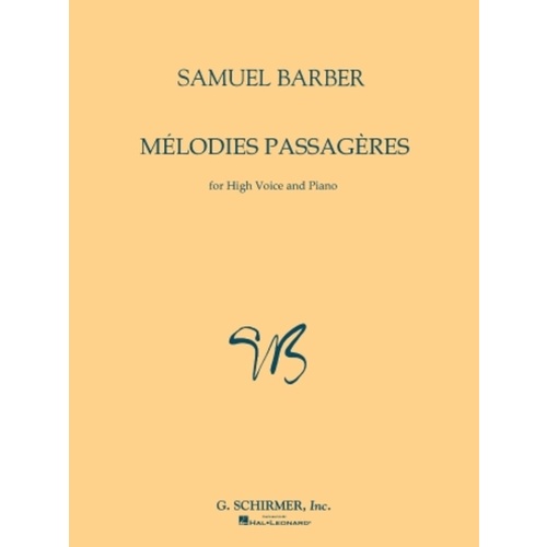 Barber Melodies Passageres High/Piano 