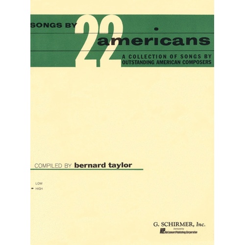 Taylor Songs By 22 Amer.High/Piano 