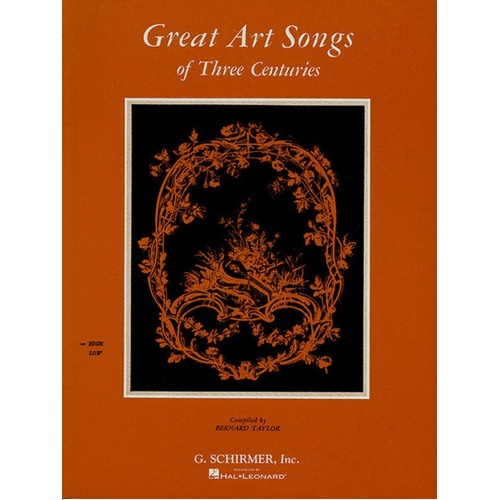 Schirmer - Great Art Songs Of 3 Centuries High Voice