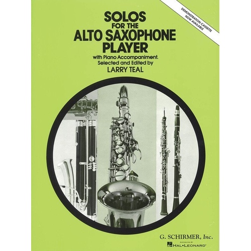 Solos for the Alto Saxophone Player - Alto Sax/Piano Sheet Music