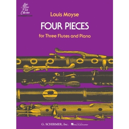 Moyse 4 Pieces For 3 Flutes and Piano 