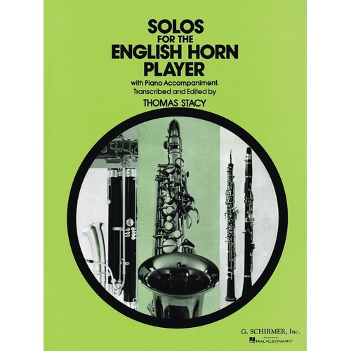 Solos for the English Horn Player - Cor Anglias/Piano by G. Schirmer, Inc.