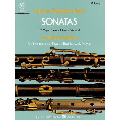 Bach - Sonatas Vol 2 for Flute/Piano Nos 4-7 by G. Schirmer, Inc.