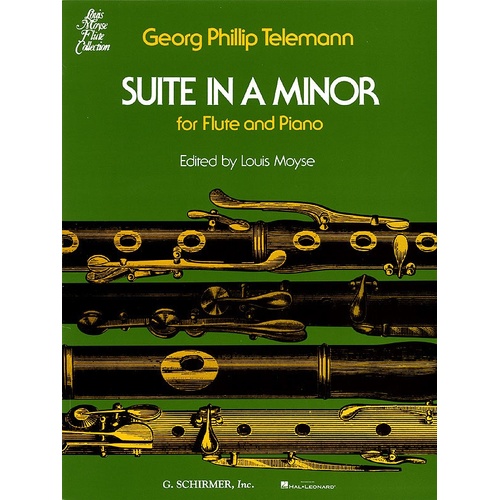 Telemann - Suite A Minor Flute/Piano Ed Moyse (Softcover Book)