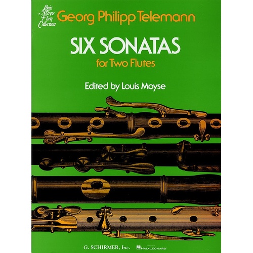 Telemann 6 Sonatas For 2 Flutes 