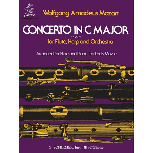 Mozart - Concerto C Major K 299 Flute/Piano (Softcover Book)