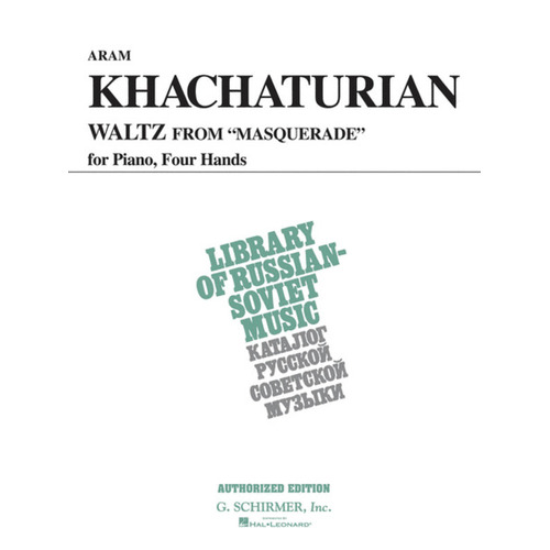 Khachaturian - Waltz From Masquerade Piano Duet (Softcover Book)