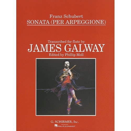 Schubert - Sonata Arpeggione For Flute/Piano (Softcover Book)