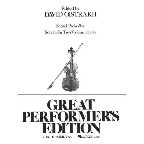 Schirmer - Prokofieff - Sonata For Two Violins Op 56