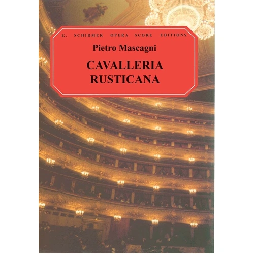 MASCAGNI Cavalleria Rusticana Vocal Score Italian/English 152 Pages G. Schirmer