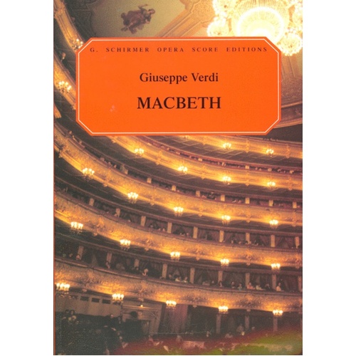 Schirmer - Verdi - Macbeth Vocal Score