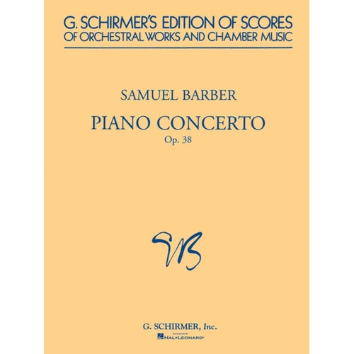 Barber Piano Concerto Op 38 Score 