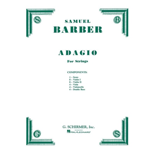 Barber - Adagio for Strings Op. 11 SC/Pts Original Edition for String Orchestra