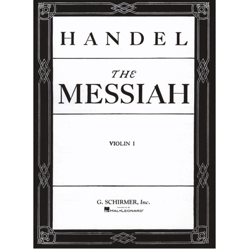 Messiah Oratorio 1741 Violin 1 Part 