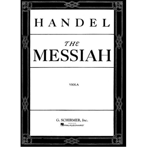 Messiah Oratorio 1741 Viola Part 