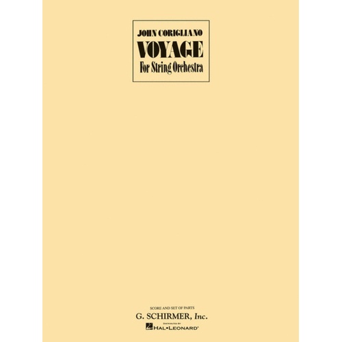 Schirmer - Corigliano - Voyage String Orchestra Score/Parts