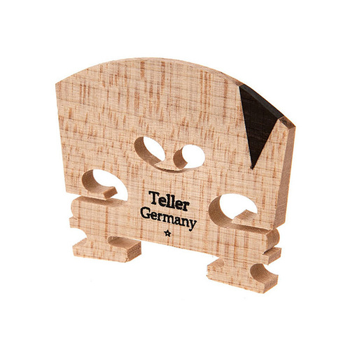 Violin Bridge-Teller-Ebony Insert 1/4