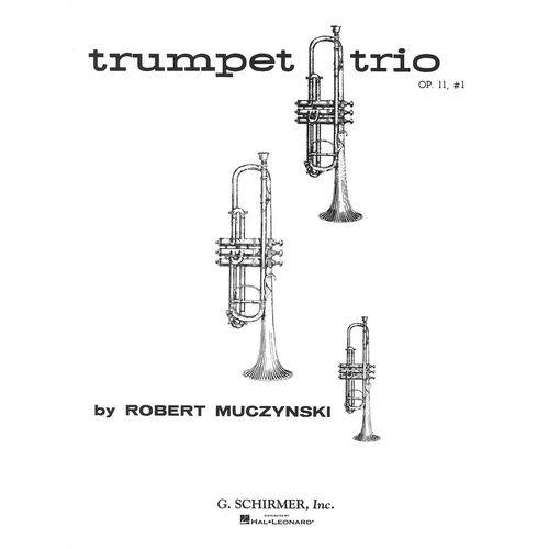 Muczynski Trumpet Trio Op 11 Book
