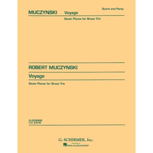Muczynski Voyage Brass Trio Op 27 Book