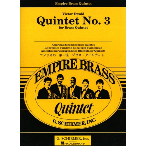 Ewald Brass Quintet N.3 Book