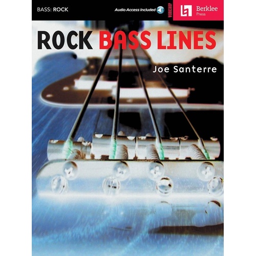 Rock Bass Lines by Berklee Press - 80 Pages, Standard Notation & TAB, Online Audio Access, Multi-functional Playback+