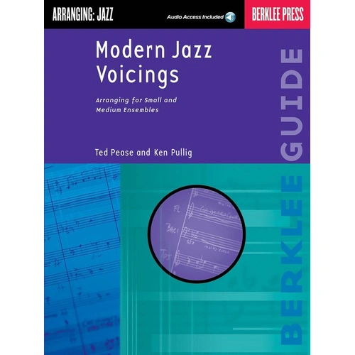 Modern Jazz Voicings Book by Berklee Press, 144 Pages, Includes Online Audio with Performance Examples and Playback+ Features